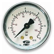 Манометр радиальный, 1/4", диам 63 мм, 12 бар, деление 0,5 бара