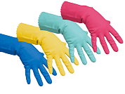 Перчатки латексные Многоцелевые Vileda Professional, синие (размер 9.5-10, XL)